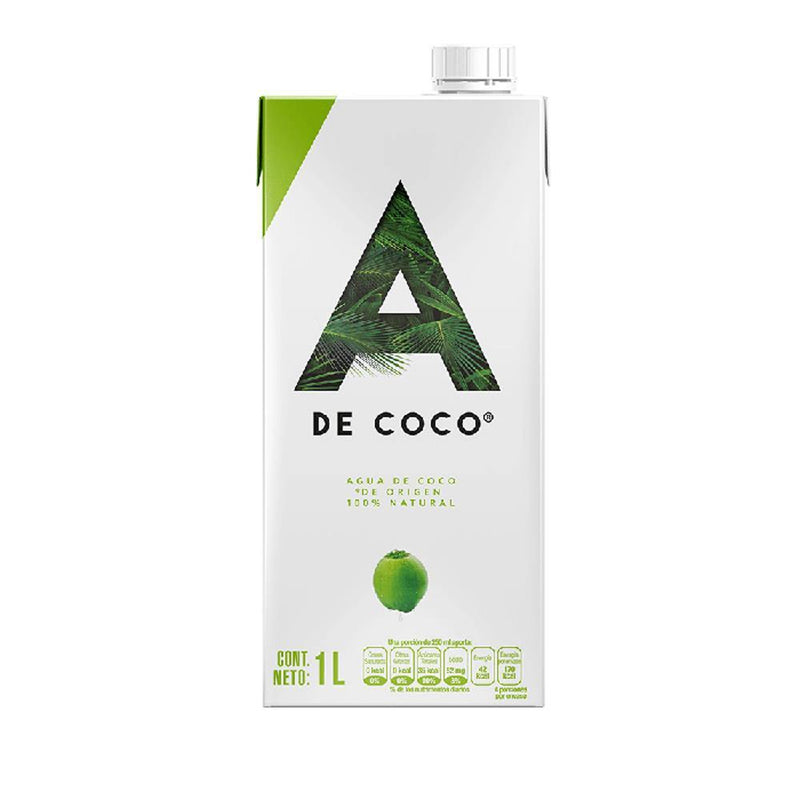 Agua de Coco 100% Natural 1 Litro - MercaViva Mercado