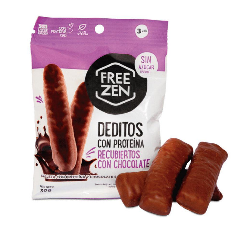 Deditos con proteína recubiertos con chocolate 30 gr - MercaViva Medellín