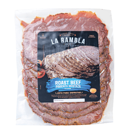 Roast Beef Pimienta Mostaza tajado 30 gr - MercaViva Medellín