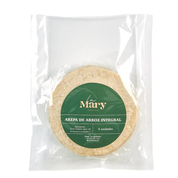 Arepa de arroz integral La Mary (5 unidades) - MercaViva Mercado