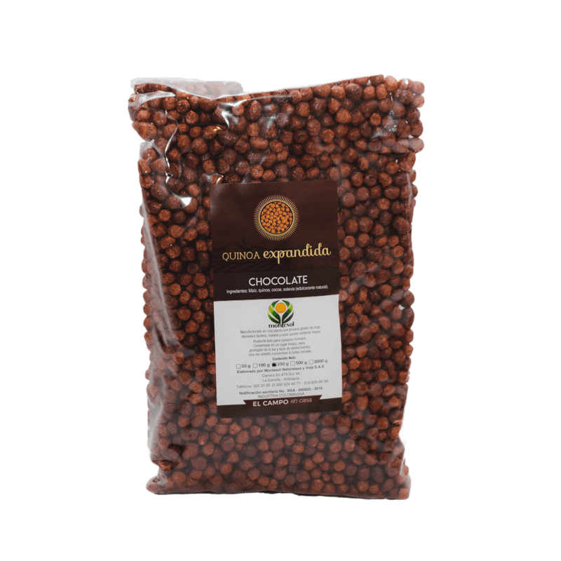 Quinoa Expanida Chocolate 250 gr - MercaViva Medellín